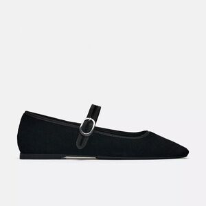 Zara Black Mary Jane Flats